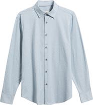 Bugatchi Jimmy OoohCotton® Geo Print Button-Up Shirt