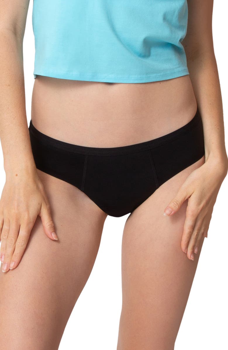 Proof<sup>®</sup> Teen Period & Leak Proof Super Heavy Absorbency Hipster Panties, Main, color, 