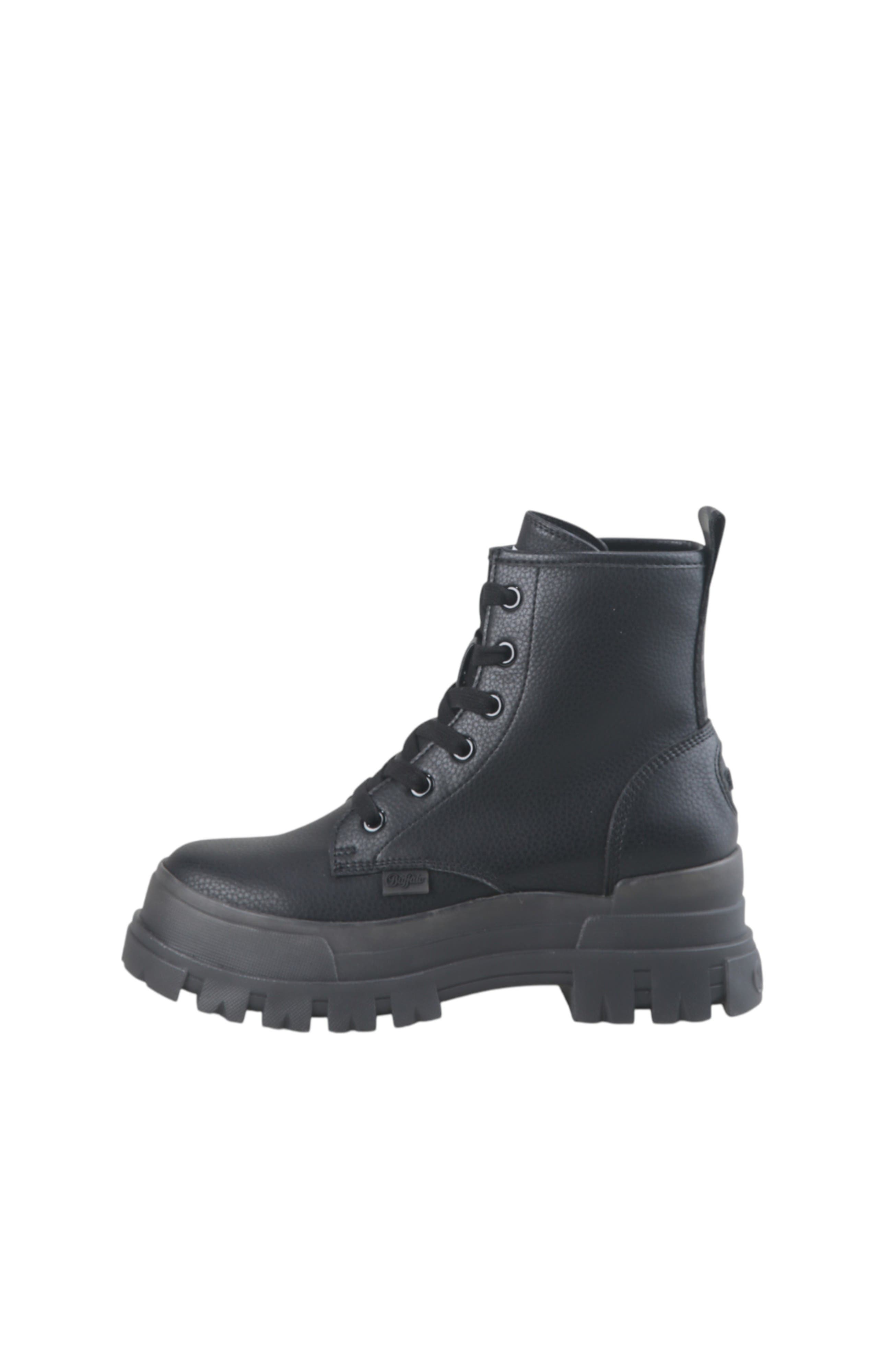 Buffalo Boots Aspha Rld Flat Bootie in Black 