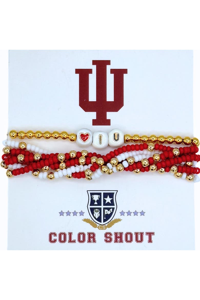 Indiana Lucky 7 Bracelet Set, Main, color, Yellow Gold