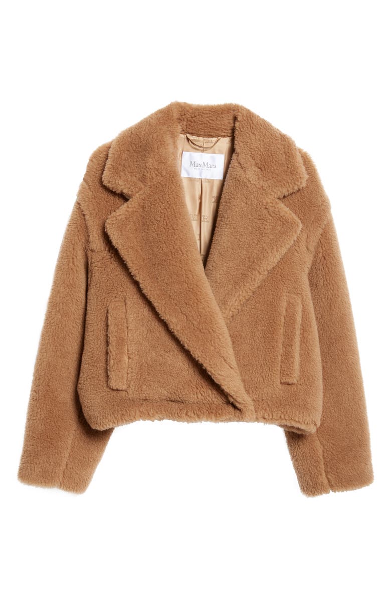 Max Mara Gardone Teddy Bear Icon Crop Jacket, Alternate, color,