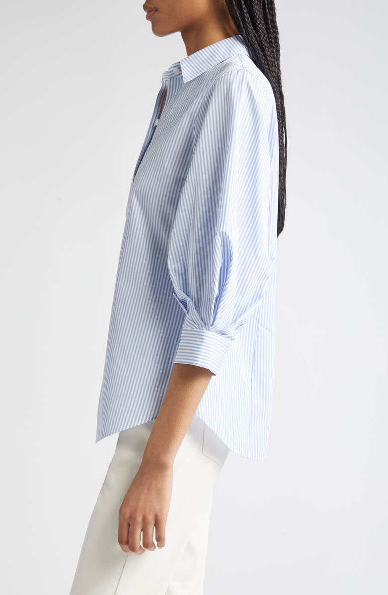 Balloon Sleeve Slim Blouse