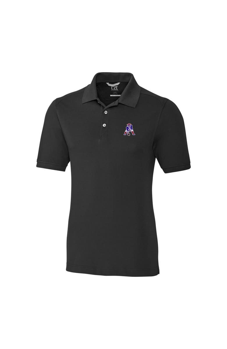 Cutter & Buck Men's Cutter & Buck Black New England Patriots Advantage Tri-Blend Pique Throwback Polo, Alternate, color, 