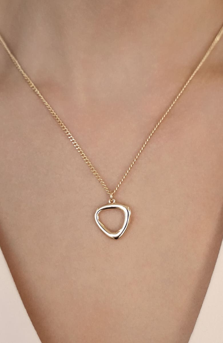 Ettika Geometric Pendant Necklace, Alternate, color, Gold