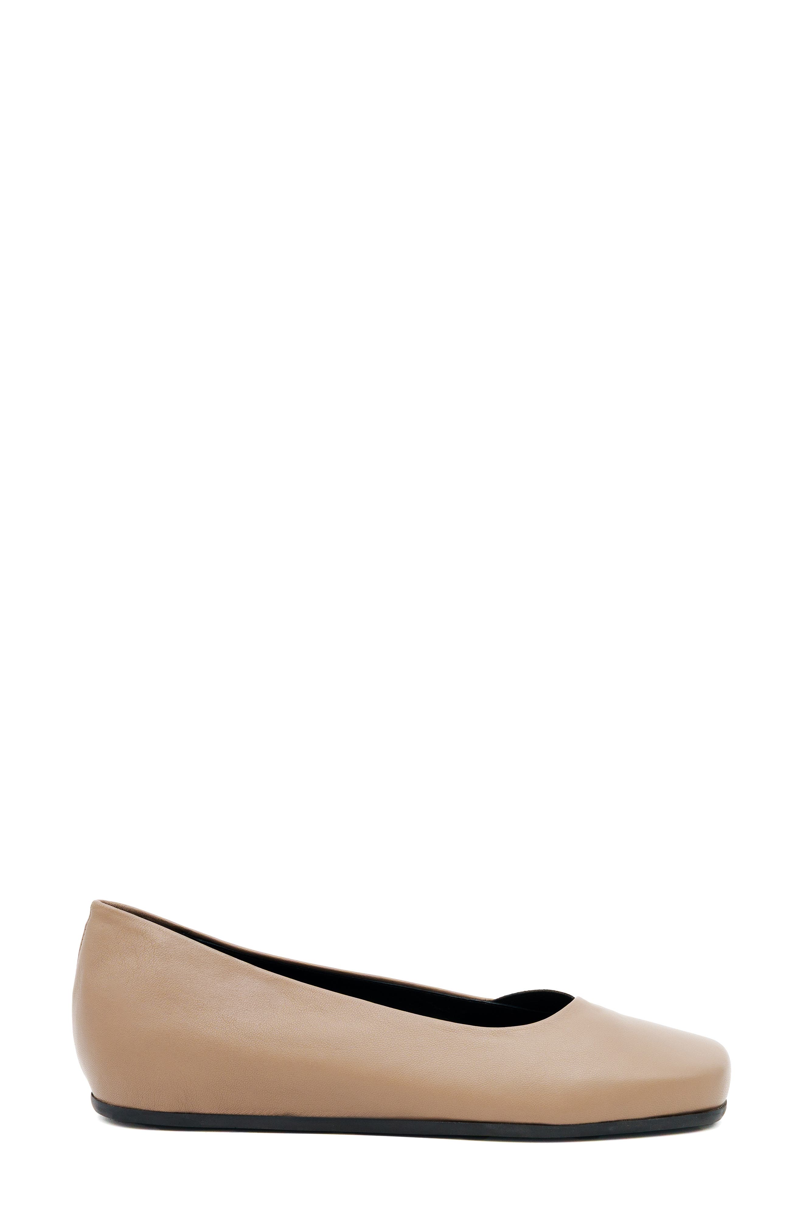 Sabbitato Leather Flat, Alternate, color, TAUPE