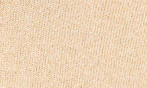 Vince Camuto Metallic Cutout Cotton Blend Sweater In Neutral