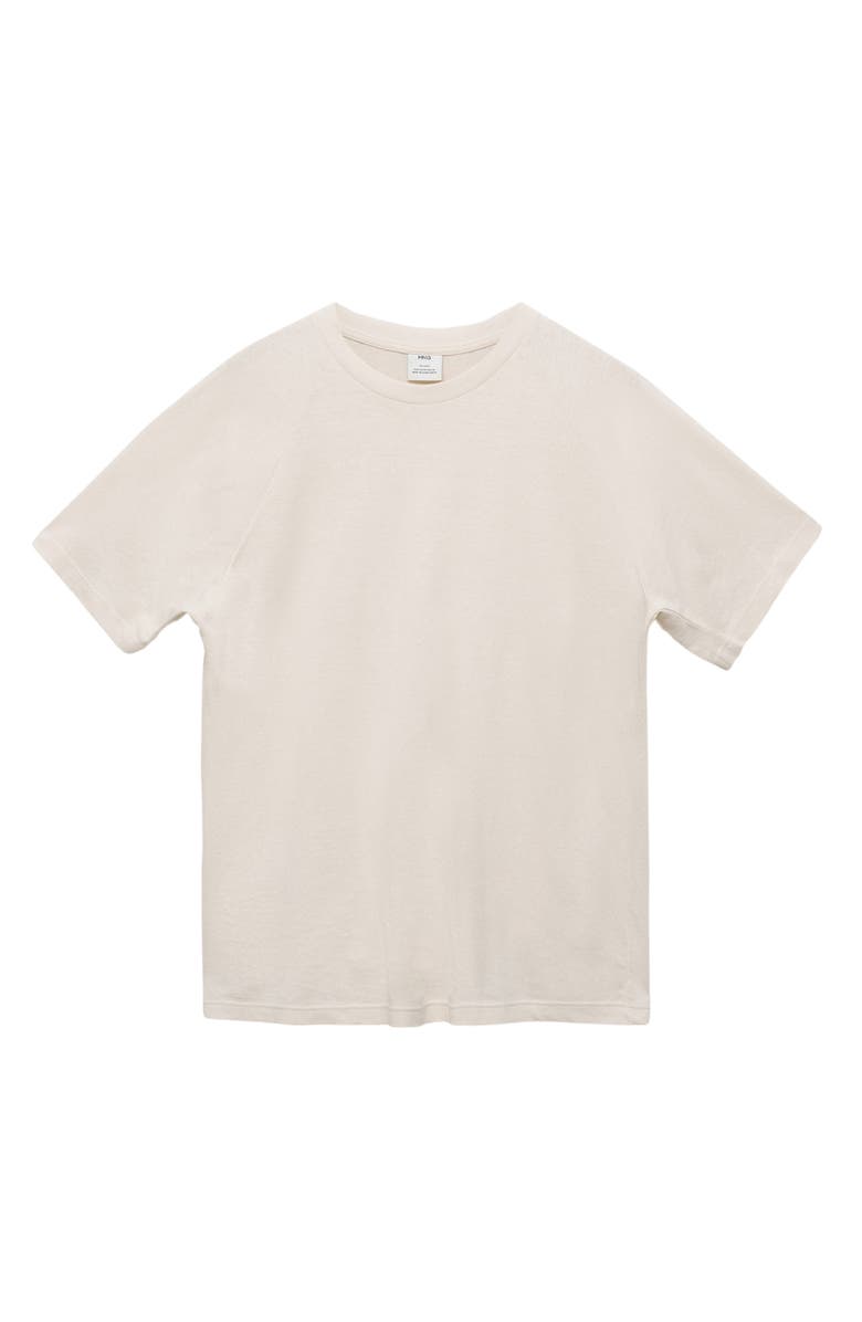 MANGO Relaxed Fit Cotton & Linen T-Shirt, Alternate, color, 