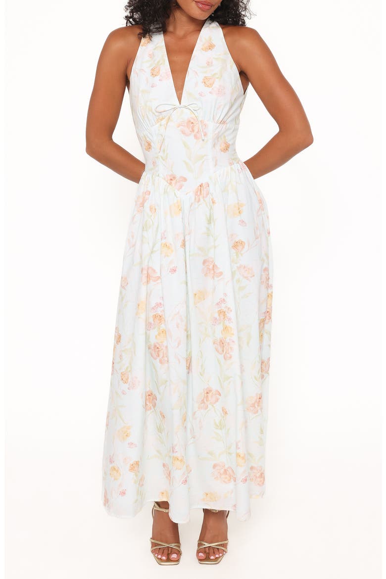 Myra Print Sleeveless Maxi Dress, Main, color, LIGHT MINT
