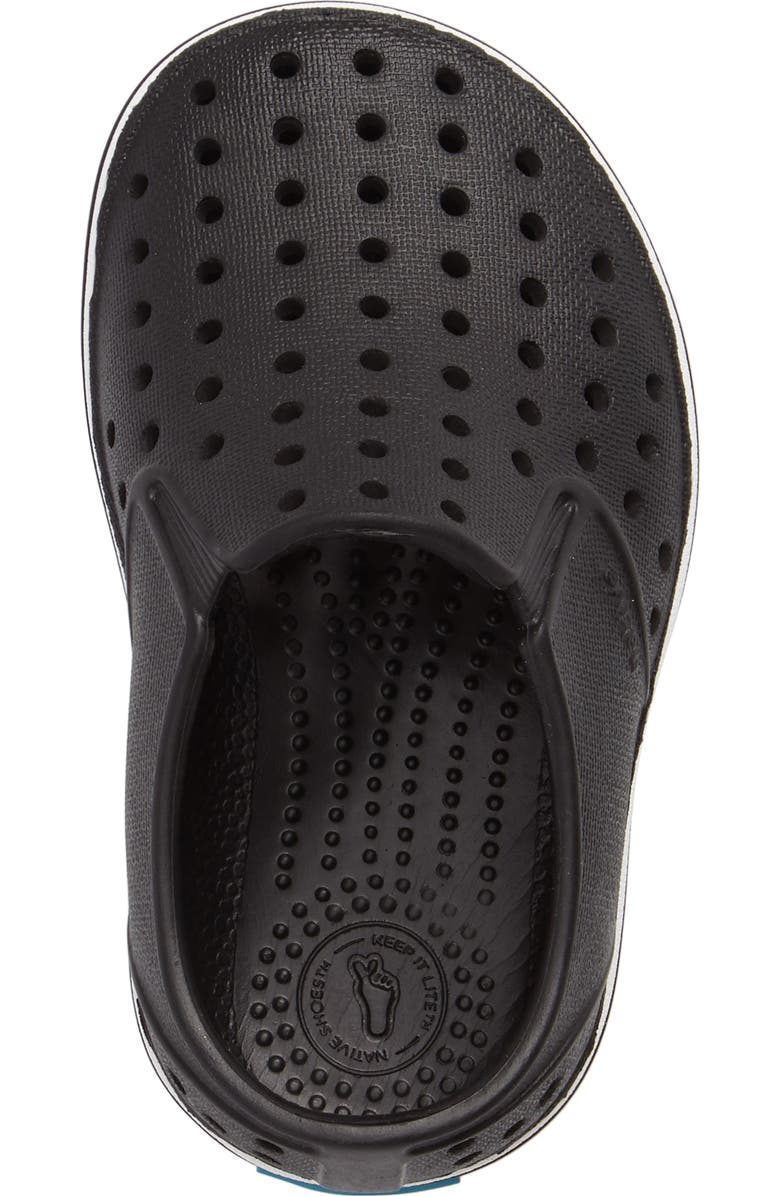 Native Shoes Kids' Miles Slip-On Sneaker, Alternate, color, Jiffy Black/ Shell White