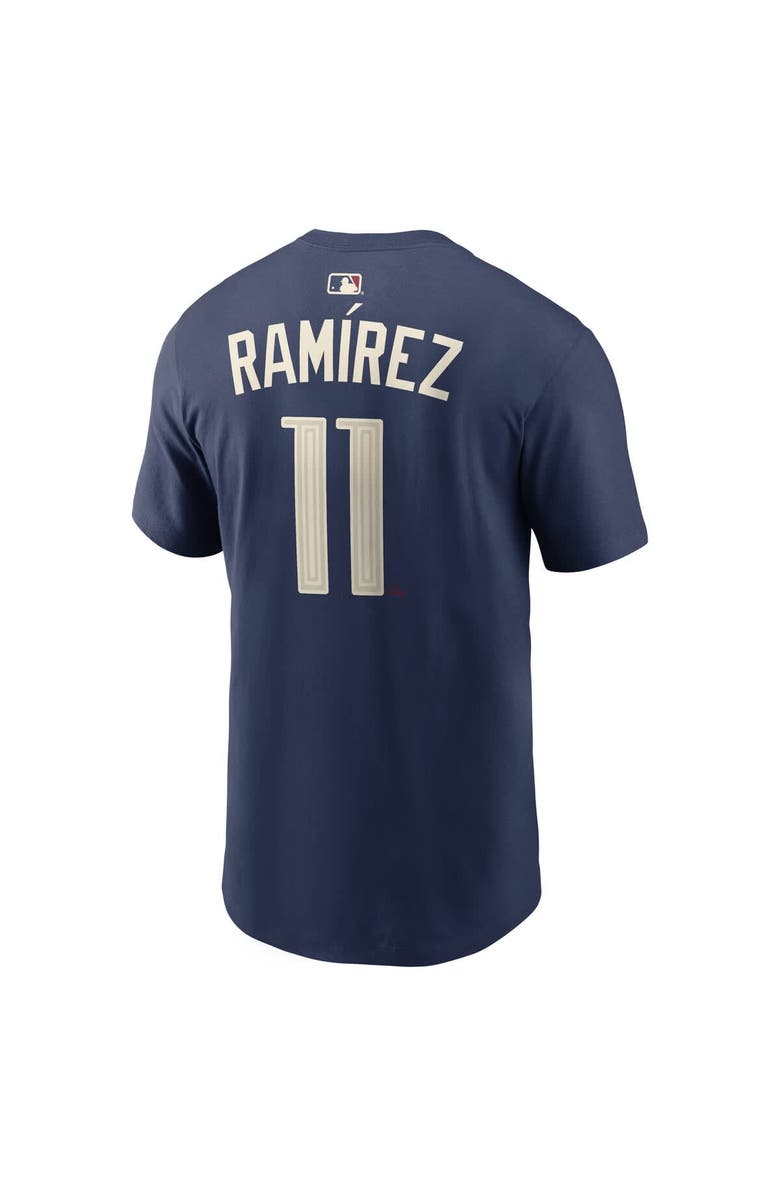 Nike Men's Nike José Ramírez Navy Cleveland Guardians City Connect Name & Number T-Shirt, Alternate, color, Navy