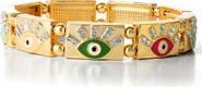 Jessica Simpson Gold-Tone Evil Eye Bracelet