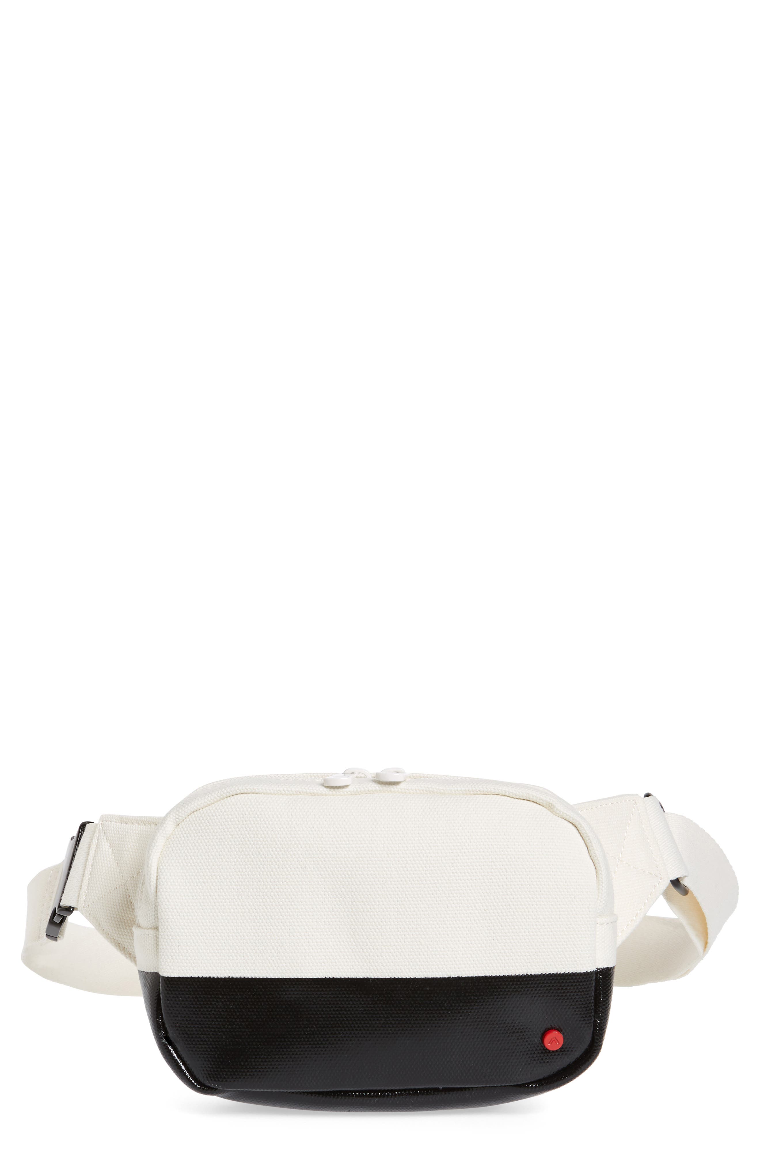 Homecrest Crosby Belt Bag, Main, color, NATURAL/ BLACK