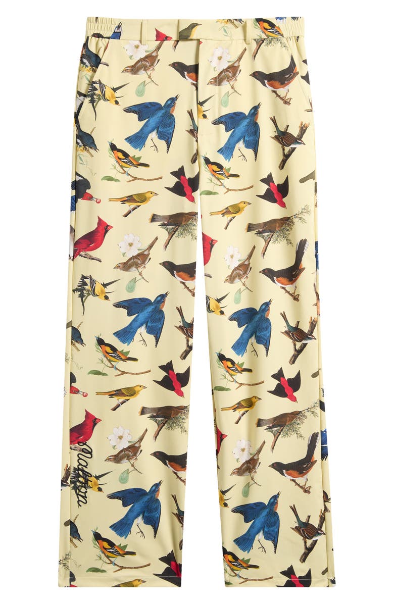 Malbon Golf Birds of Georgia Print Magnolia Performance Pants, Main, color, Bird Print