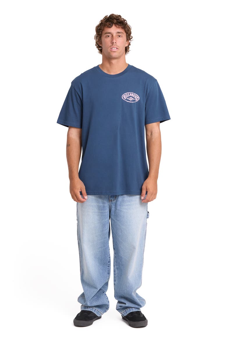 Reverse Premium Graphic T-Shirt, Alternate, color, DARK DENIM