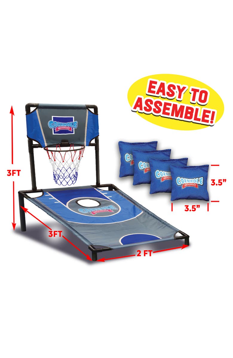 ABetter Design Cornhole Shootout 2In1 Games, Ages 6+, Alternate, color,