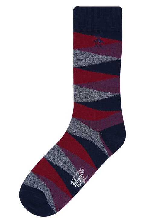 Cooper Geo Stretch Cotton Dress Socks
