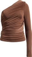Mistress Rocks Ruched One-Shoulder Top