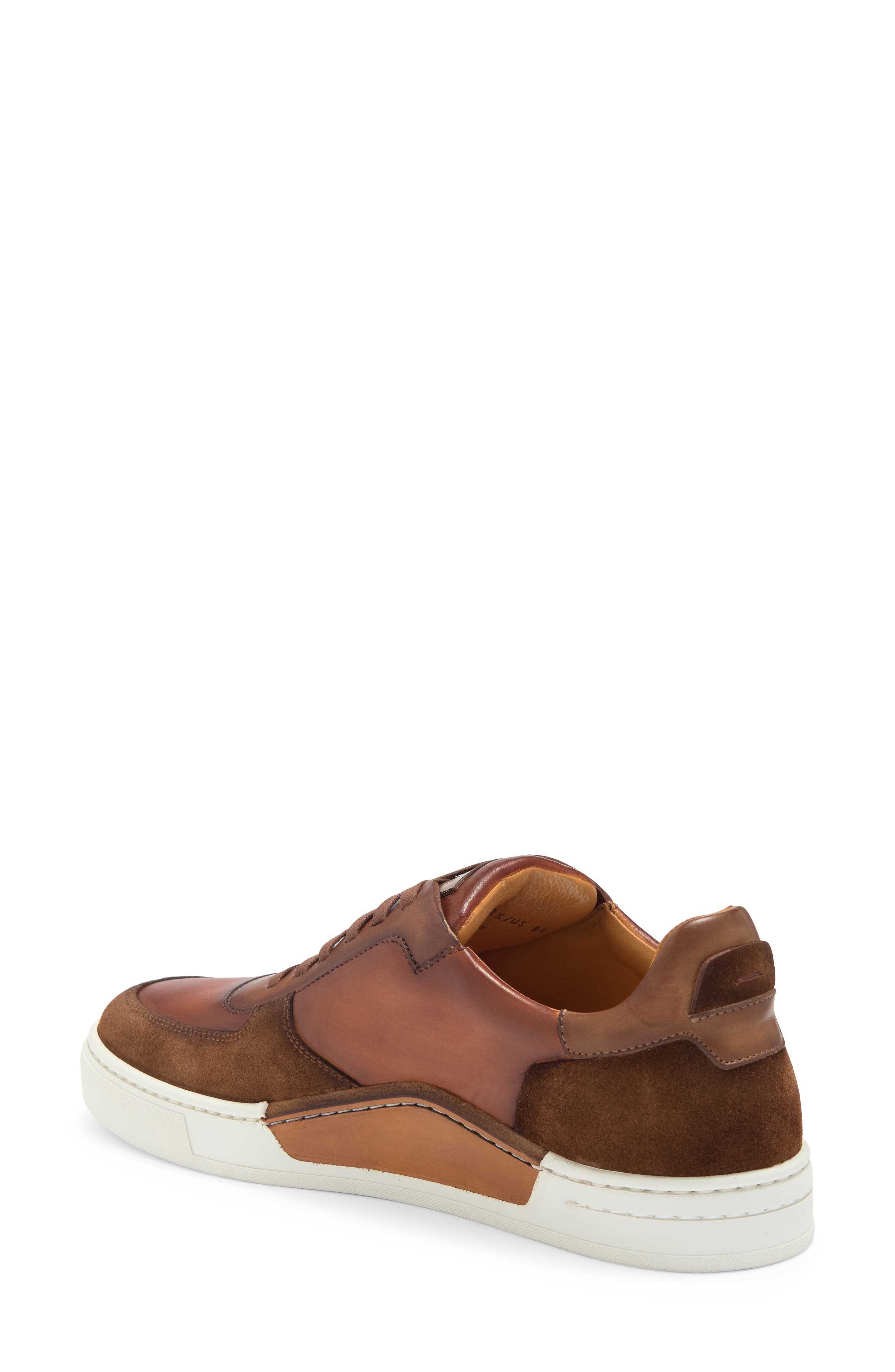 Severo Low Top Sneaker, Alternate, color, COGNAC