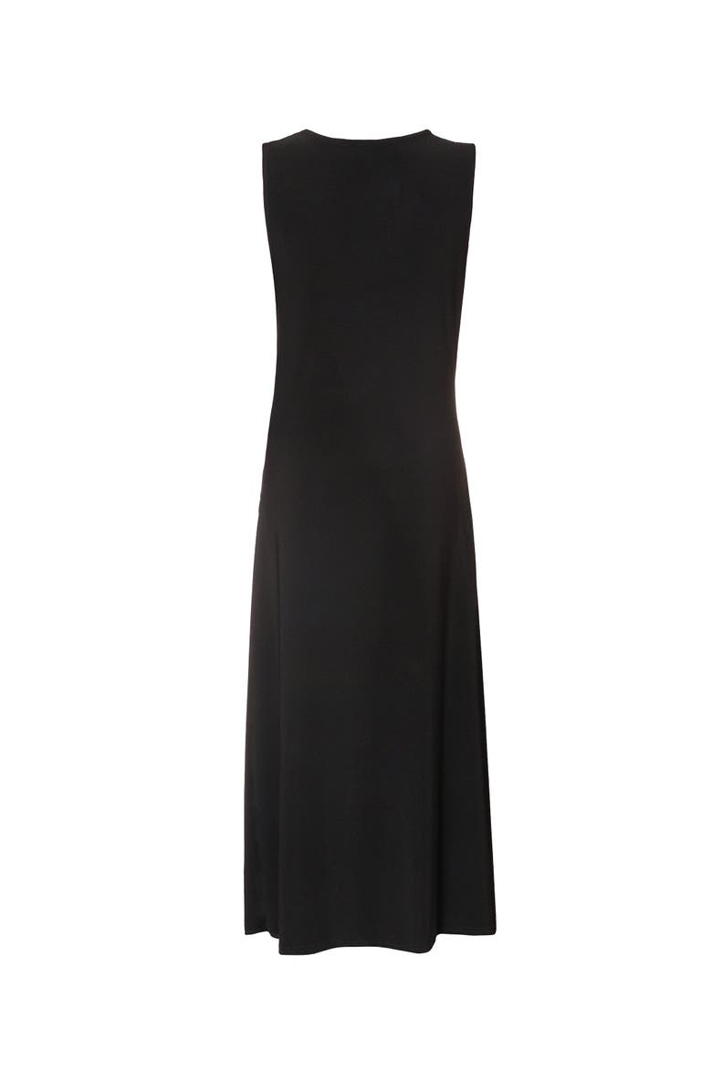 QUIZ ITY Ruched Detail Midi Dress, Alternate, color, Black