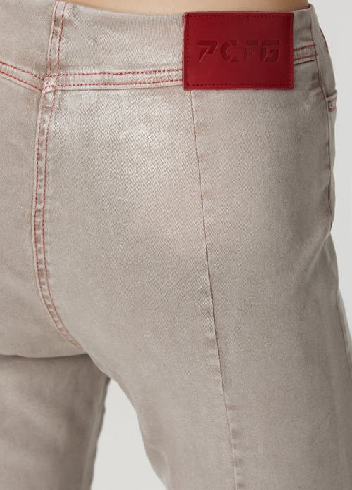 Pcfg Cotton Coated Flare Pant In Sand