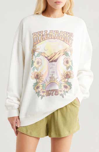 Billabong Oversize Ride in Crew Fleece Sweatshirt
