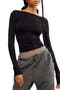 Low Back Seamless Long Sleeve Top