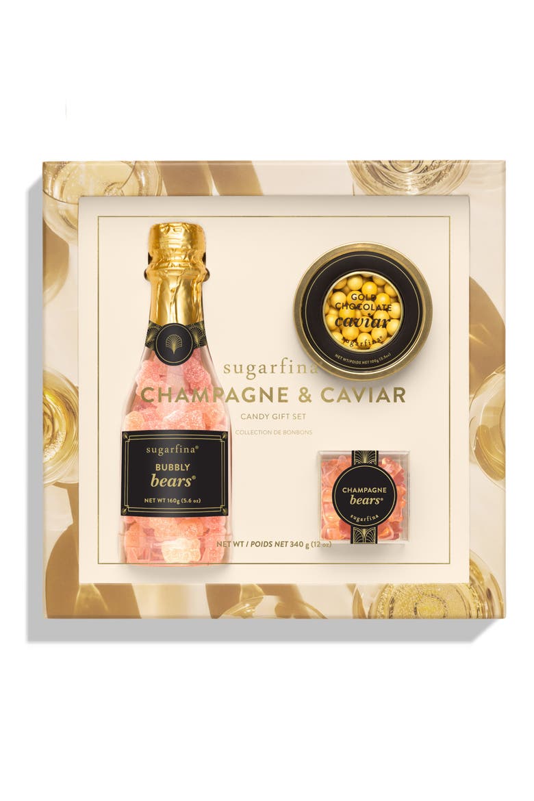 Champagne & Caviar Candy Gift Set, Main, color, GOLD/ PINK