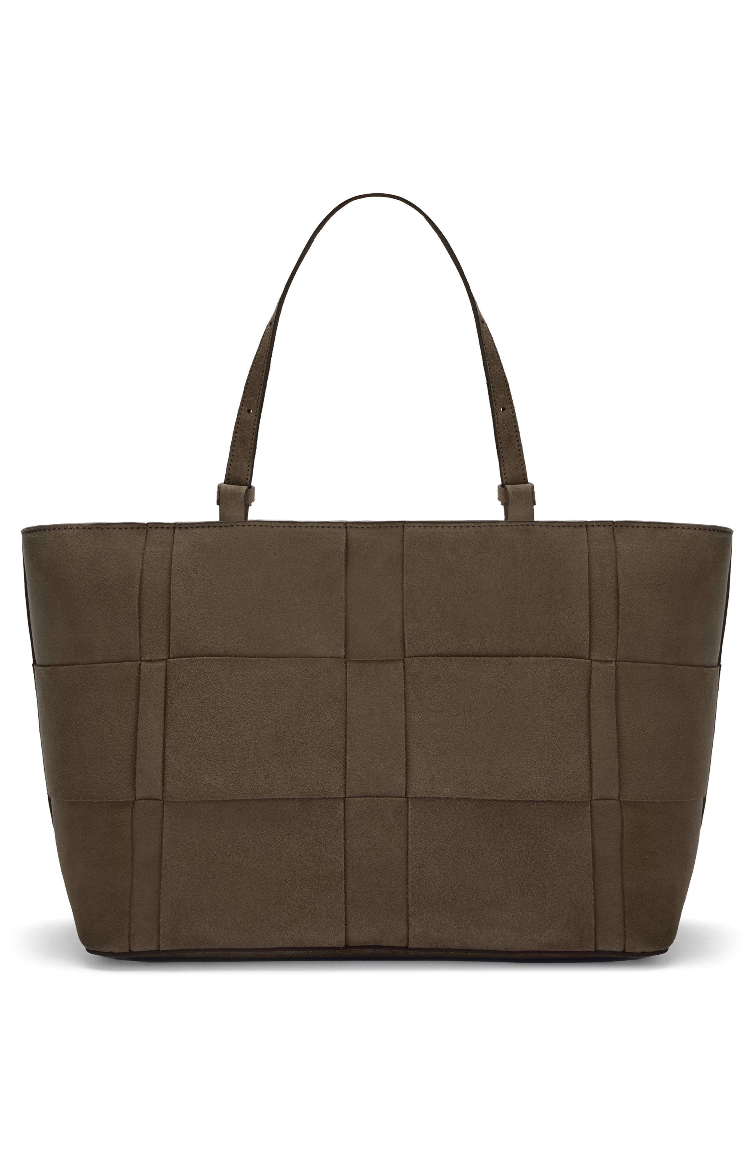 The Florence Woven Leather Tote, Alternate, color, HAZEL