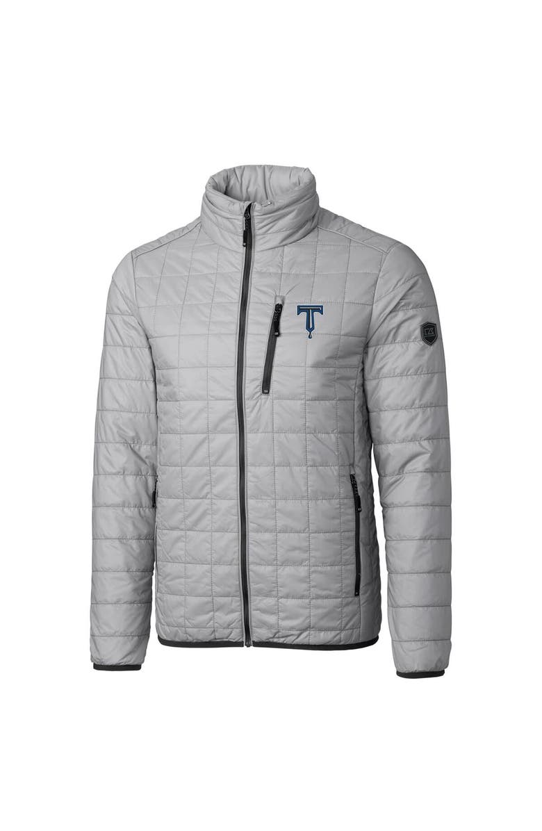 Cutter & Buck Men's Cutter & Buck Gray Tulsa Drillers Rainier PrimaLoft Big & Tall Eco Insulated Full-Zip Puffer Jacket, Alternate, color, 