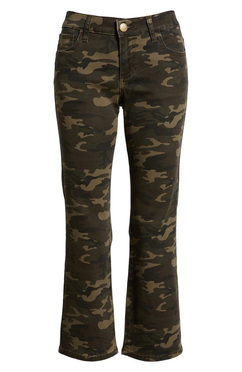 Prosperity Denim Camo Print Crop Flare Jeans, Alternate, color, 