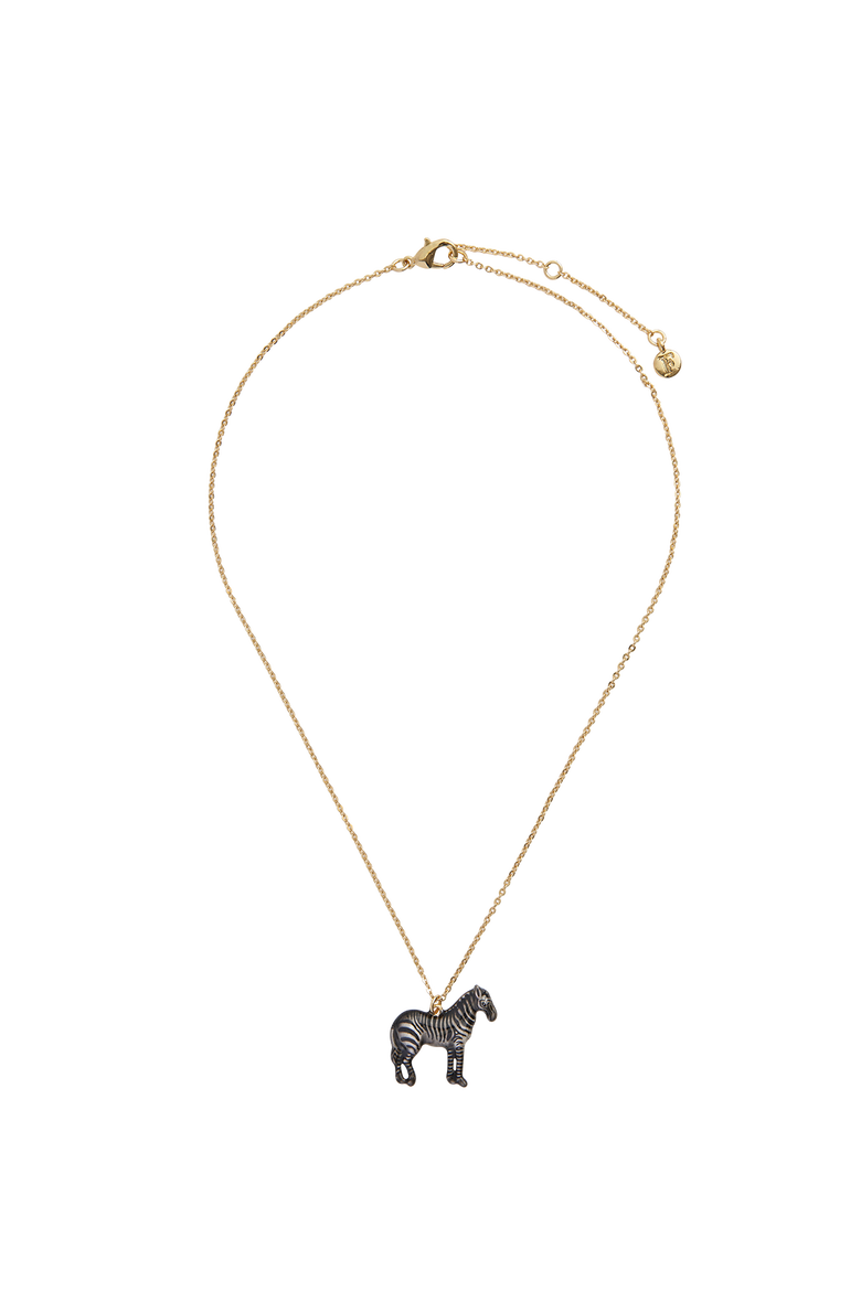 Zebra Pendant Necklace, Alternate, color, Multi & Gold