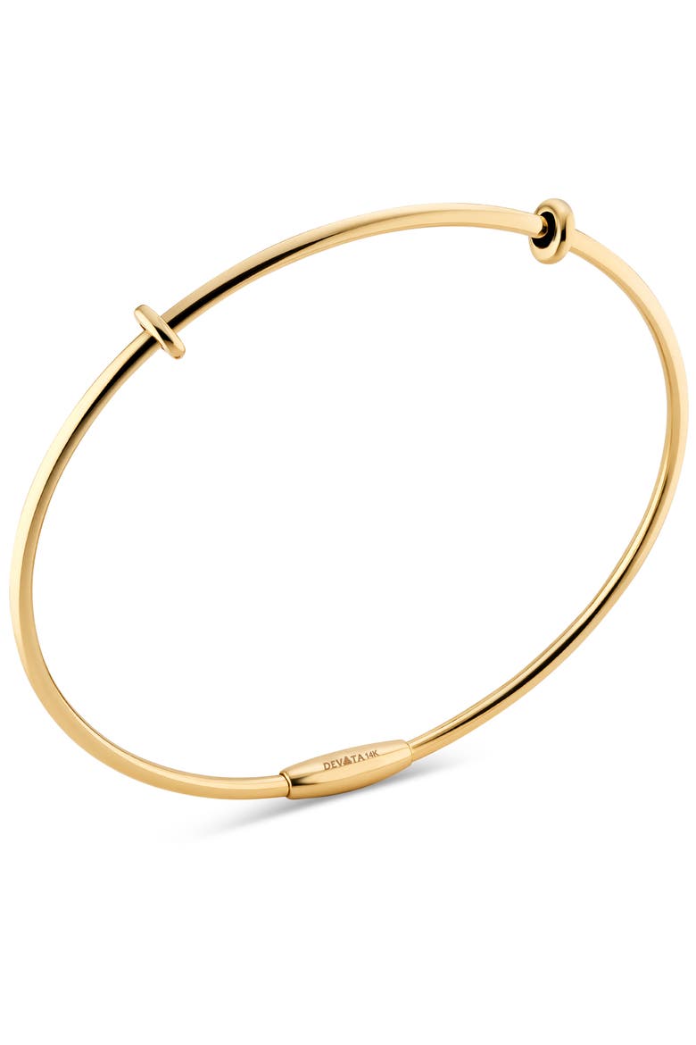 Bangle Bracelet in 14K Gold, Alternate, color, Yellow Gold