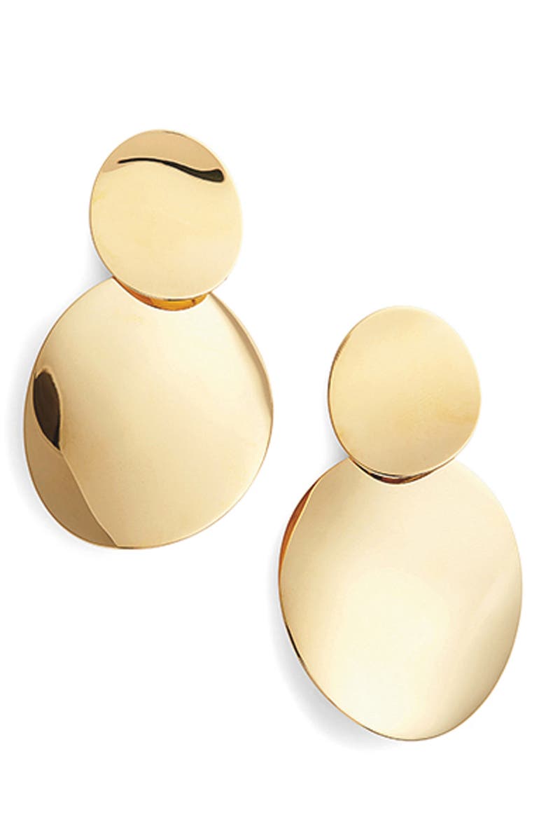 Kate Spade New York gold standard double drop earrings, Alternate, color, 