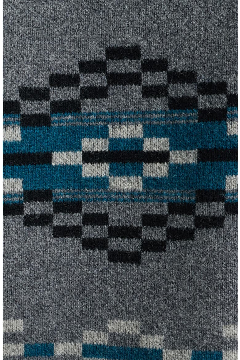 Lost Trail Lambswool Zip Cardigan, Alternate, color, LOST TRAIL CHARCOAL