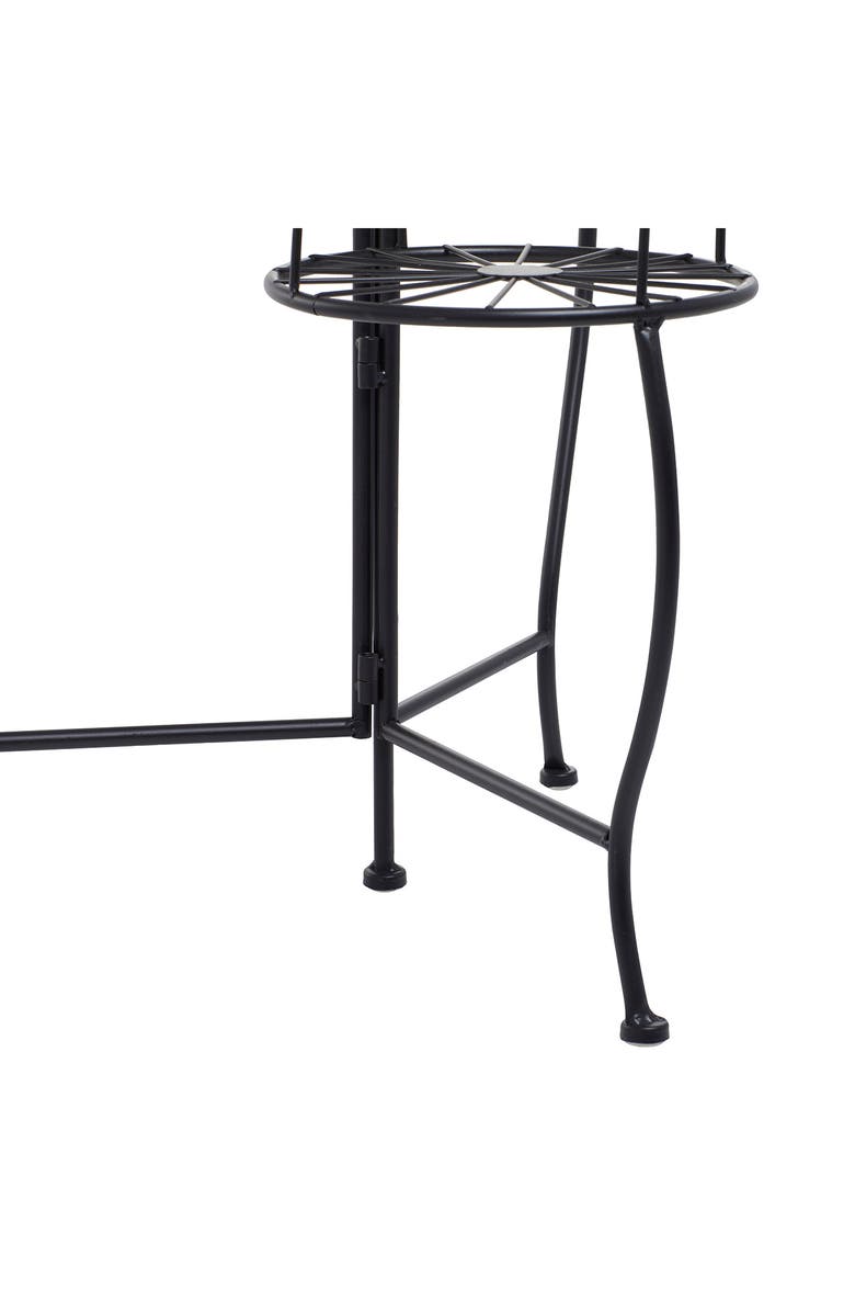 SONOMA SAGE HOME Black Metal Indoor Outdoor 3-Tier Starburst Plant Stand, Alternate, color,