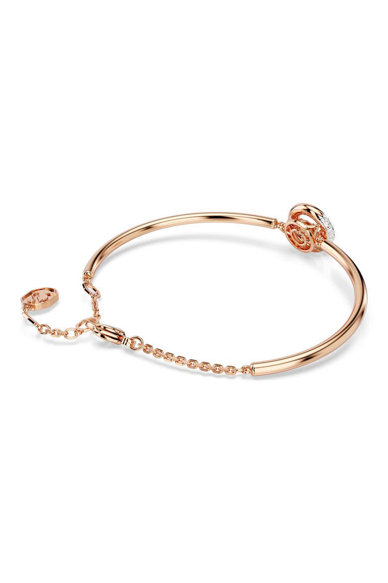Dextera Dancing Crystal Charm Bracelet, Alternate, color, ROSE GOLD