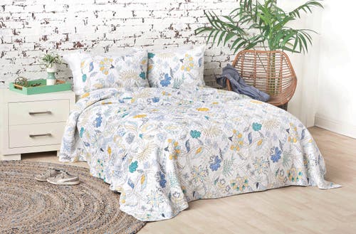 Carol & Frank 20" X 26" Colonial Williamsburg Brie Lagoon Cotton Standard Sham In Multi