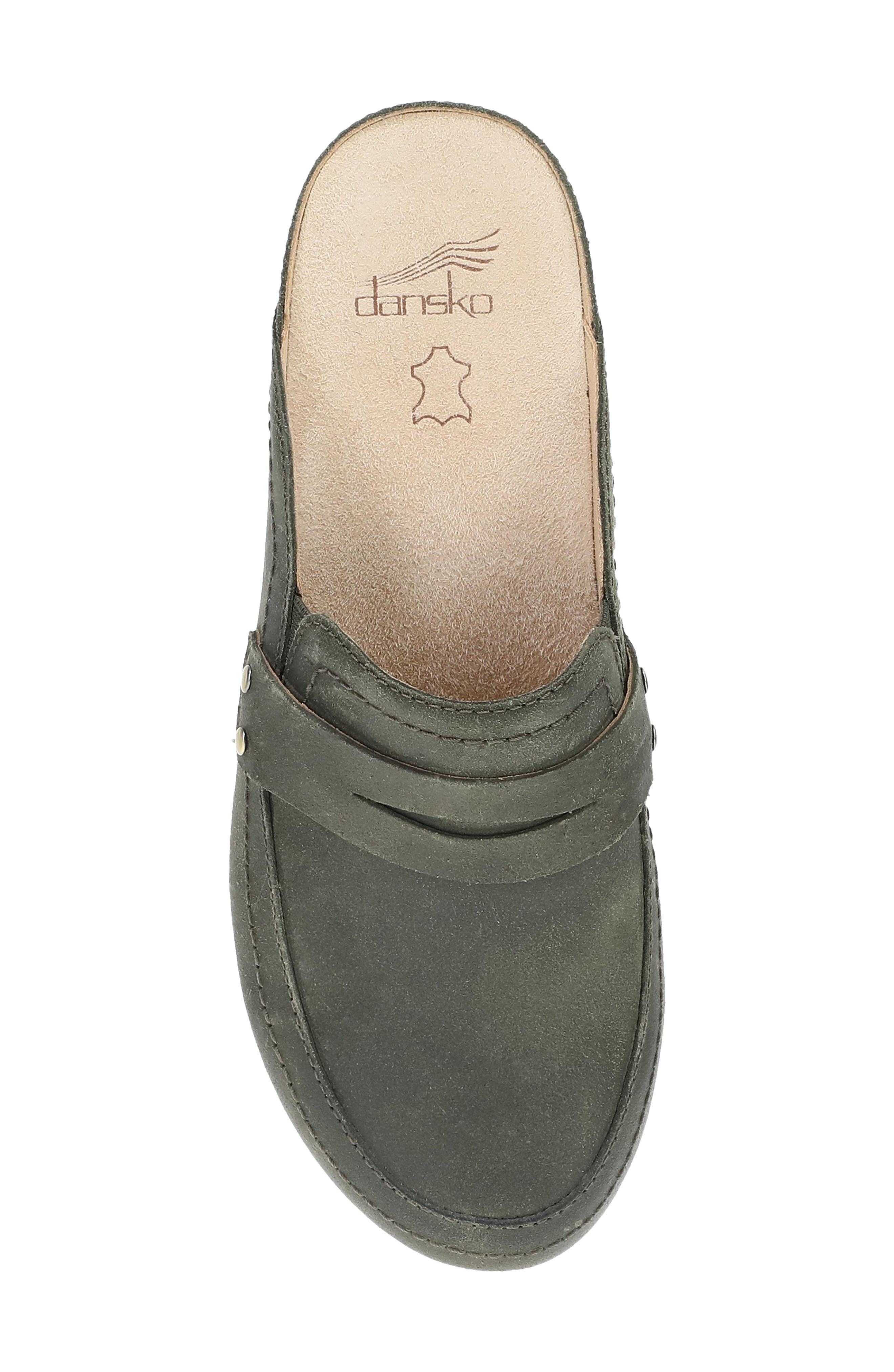 Maggy Penny Loafer Platform Clog, Alternate, color, OLIVE