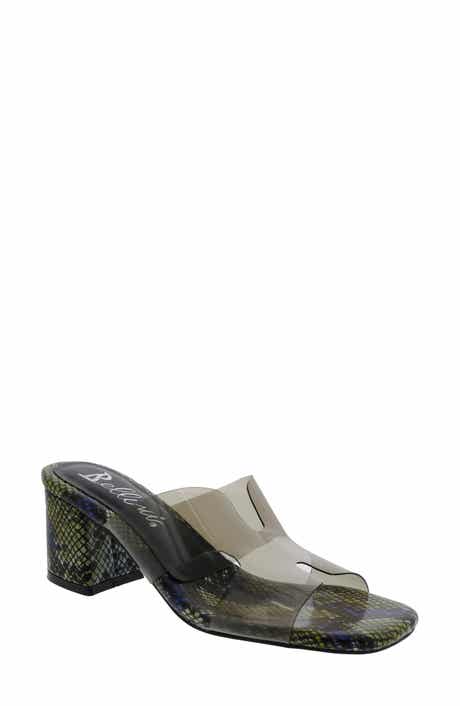 BELLINI Faze Transparent Block Heel Sandal