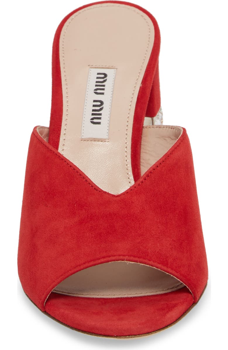 Miu Miu Jewel Slide Sandal, Alternate, color,