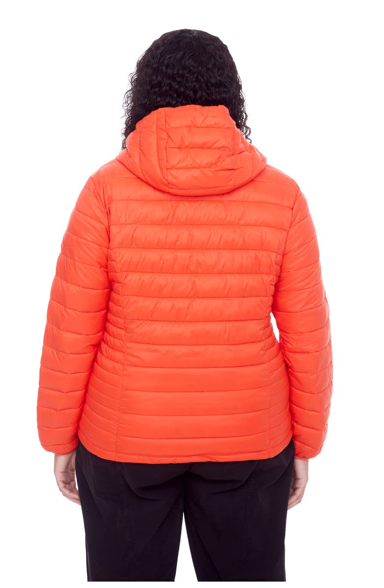 Alpine North YOHO PLUS SIZE - Vegan Down Lightweight Packable Puffer Jacket & Bag, Alternate, color, Tangerine