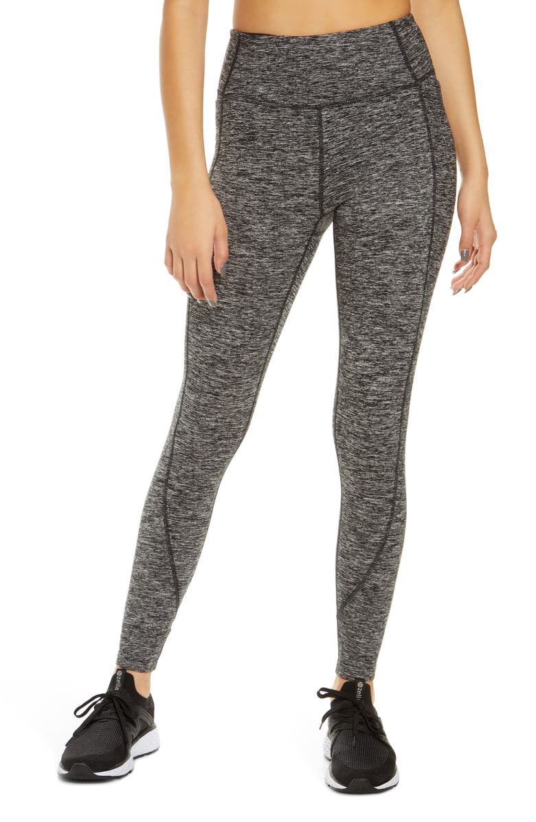 Zella High Waist Cozy Tech Pocket Ankle Leggings, Main, color, 