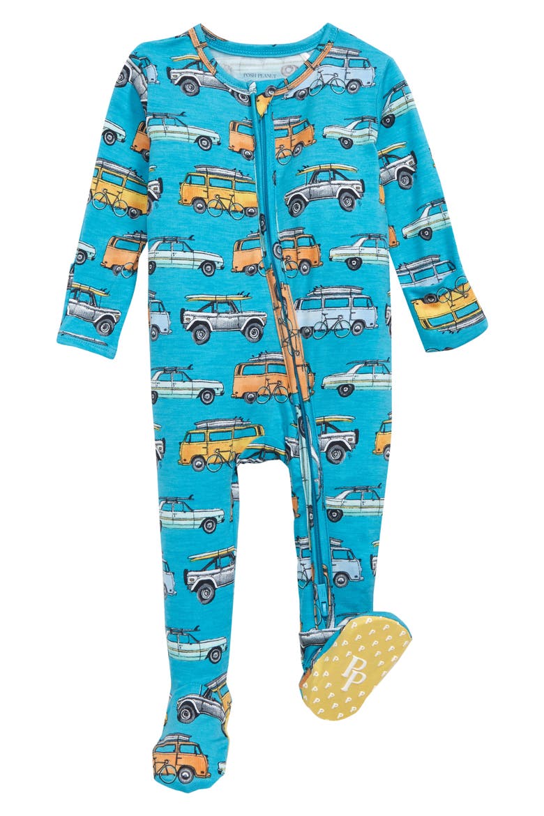 Marino Fitted One-Piece Pajamas, Main, color, OPEN BLUE