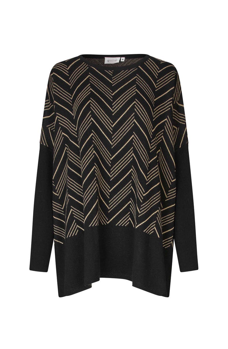 Masai Copenhagen MaFeluca Long Sleeve Loose Fit Jumper, Alternate, color, Black