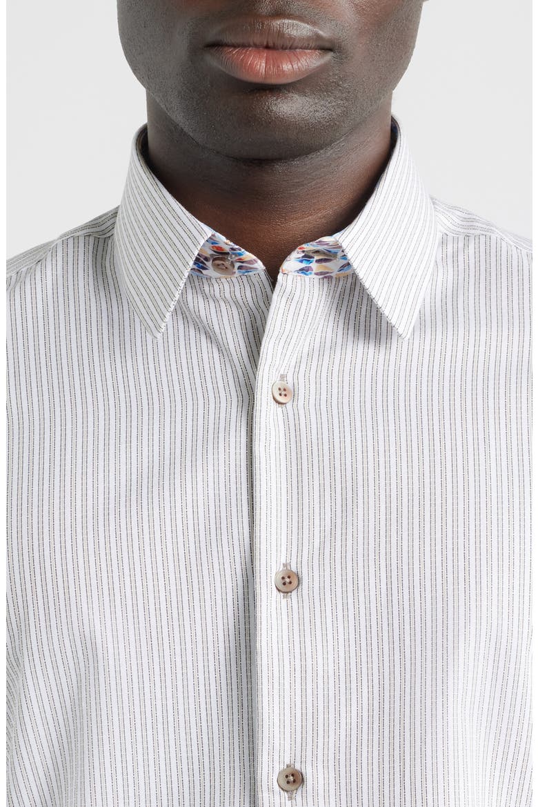 Sinai Collection Luxe Cotton Dress Shirt, Alternate, color, BEIGE