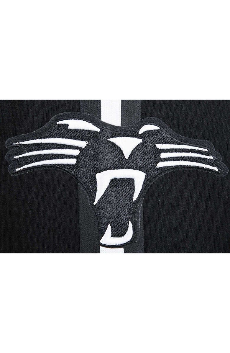 PRO STANDARD Men's Pro Standard Black Carolina Panthers Classic Chenille Shorts, Alternate, color, 