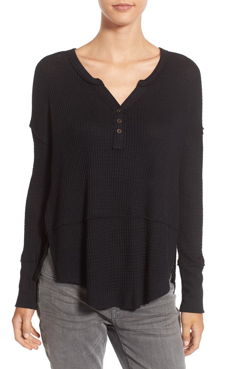 Love on a Hanger Thermal Henley Top, Main, color, 