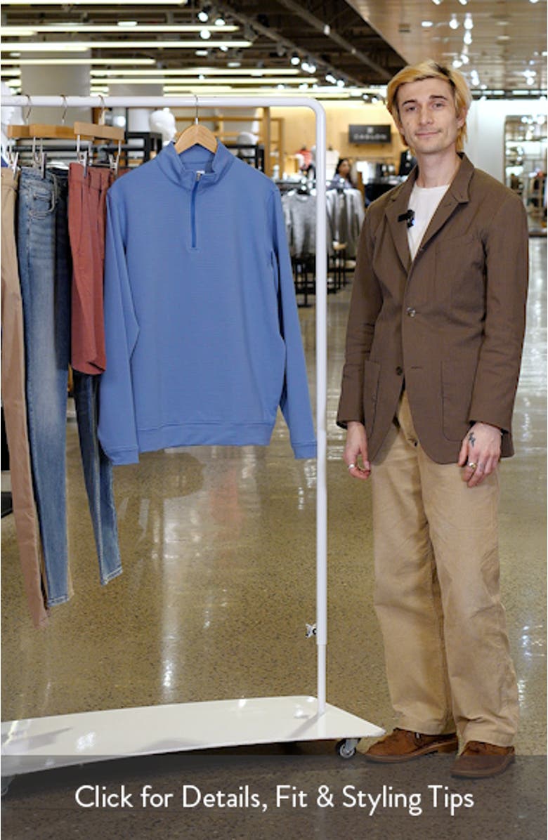 Perth Sugar Stripe Performance Quarter Zip, sales video thumbnail