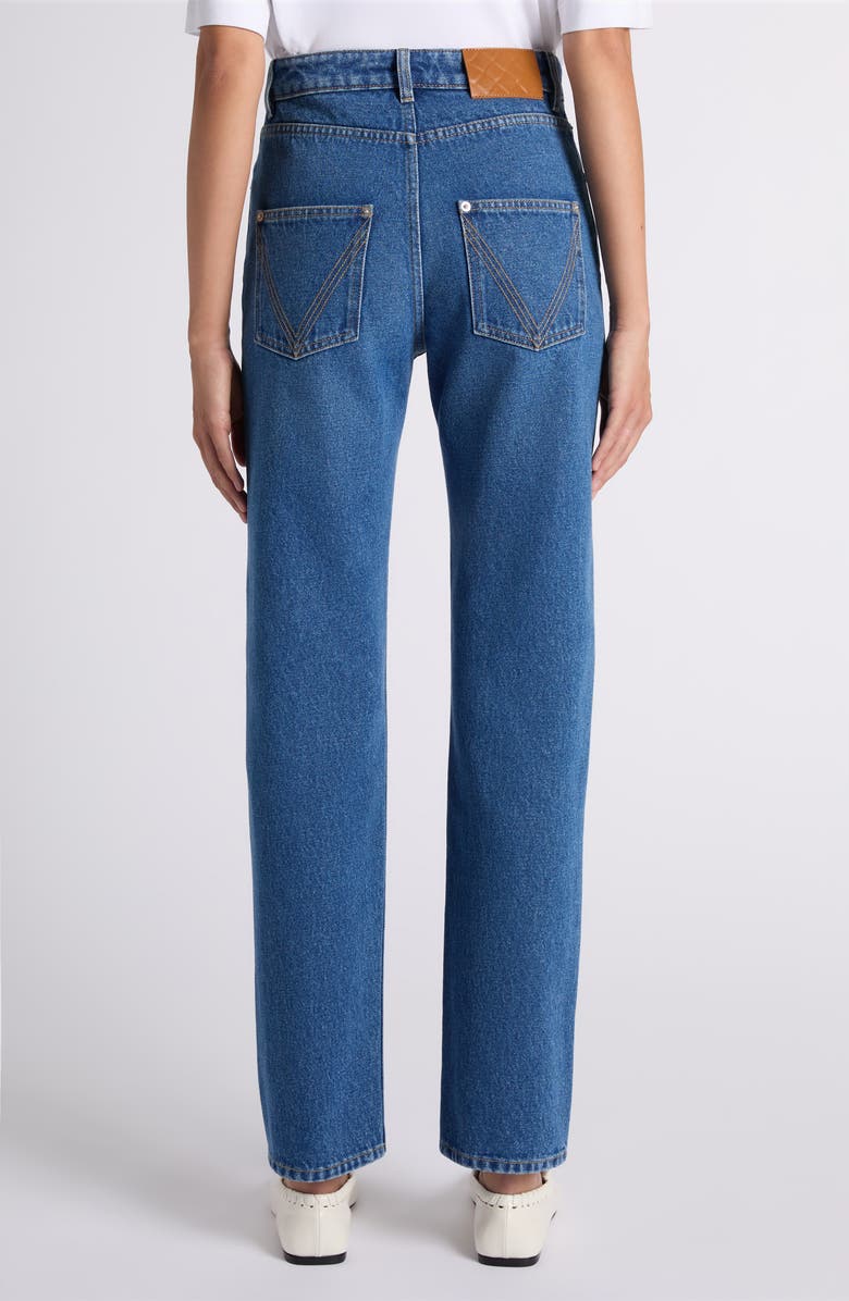 Bottega Veneta Straight Leg Jeans, Alternate, color, 4300 Mid Blue