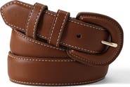 Lands' End Plus Size Wrapped Buckle Belt